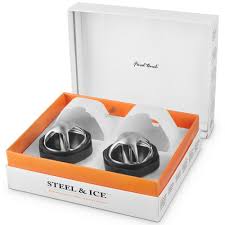 Steel and Ice cubes Ankorice spheres for creative cocktails, summer punches or simply 'on the rocks'