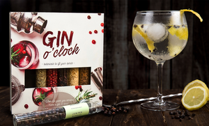 Gin O Clock Gin Gift Set | Make Your Own Flavoured Gin | Infuse Your Craft Gin And Cocktails At Home | 8 Botanical Ingredients