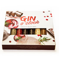 Gin O Clock Gin Gift Set | Make Your Own Flavoured Gin | Infuse Your Craft Gin And Cocktails At Home | 8 Botanical Ingredients