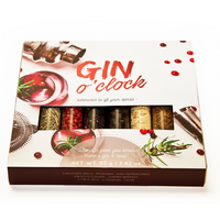 Gin O Clock Gin Gift Set | Make Your Own Flavoured Gin | Infuse Your Craft Gin | 8 Botanical Ingredients