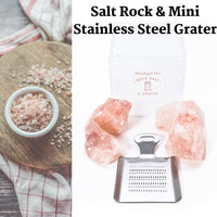 Himalayan Rock Salt and Mini Grater | Quirky Food Gifts