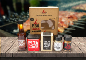BBQ Boss Seasoning Set | Coffee And Paprika Pit Master Rub | BBQ Sauce and More