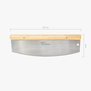 Large Pizza Cutter Rocker Stainless Steel 33.5cm