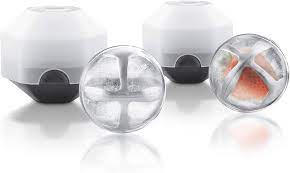 Steel and Ice cubes Ankorice spheres for creative cocktails, summer punches or simply 'on the rocks'
