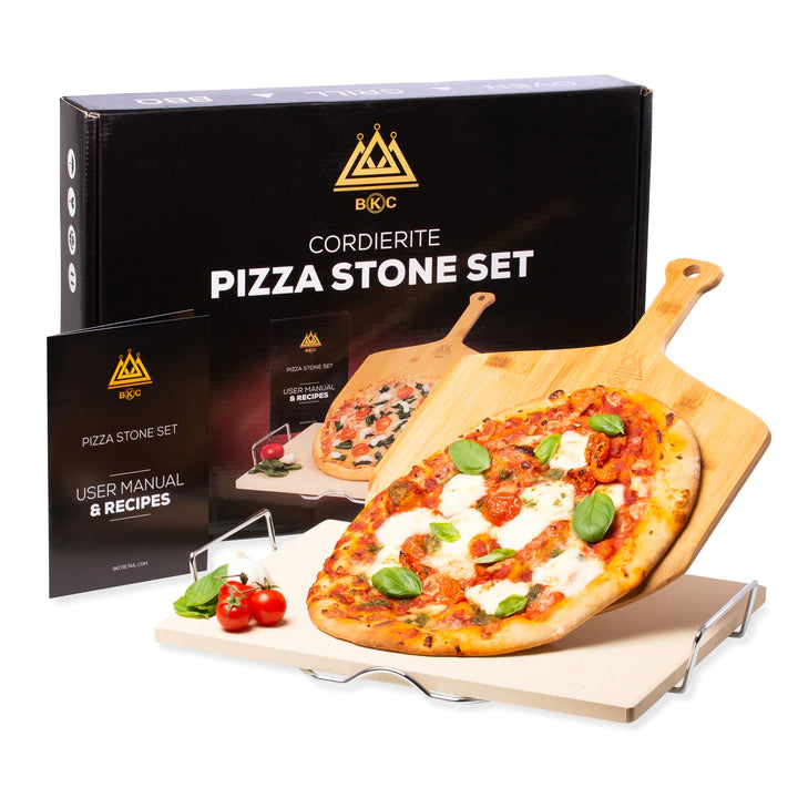 Pizza Stone Set | BBQ grill and Oven use | Rectangle